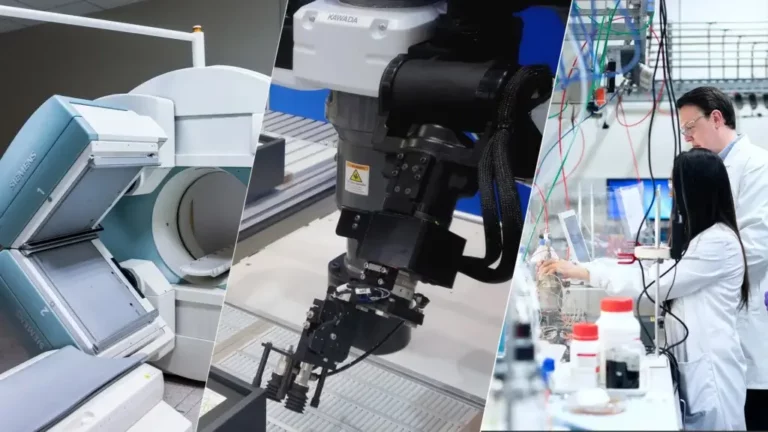 Imagerie médicale, robotique industrielle et laboratoire de recherche